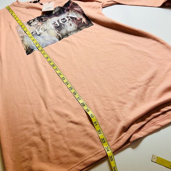 Missguided Fiction Graphic Crew Neck Sweater Dress Size 8 NWT - Picture 7 of 7